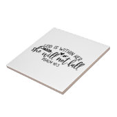 God is binnen haar dat ze niet zal Herfsten Tegeltje (Zijkant)