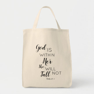 God is binnen haar dat ze niet zal Herfsten Tote Bag
