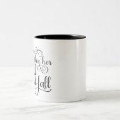 God is binnen haar dat ze niet zal Herfsten Tweekleurige Koffiemok (Center)