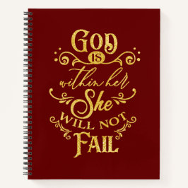 God is binnen haar notitieboek