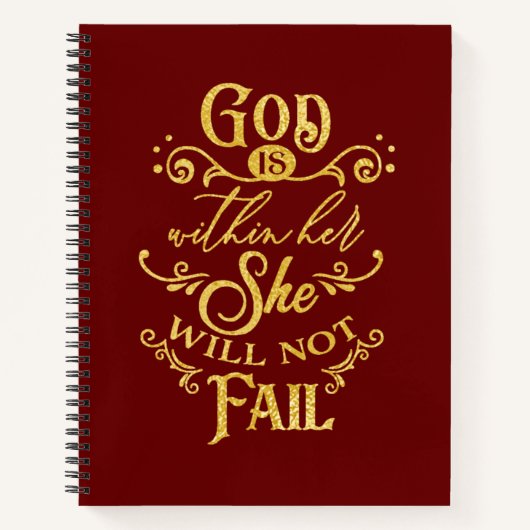 God is binnen haar notitieboek (Voorkant)