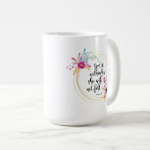 God is binnen haar psalm 46:5 koffiemok (Voorkant rechts)