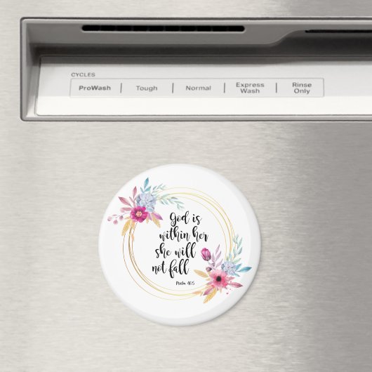 God is binnen haar psalm 46:5 magneet (Insitu (Vaatwasser))