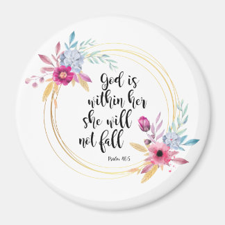 God is binnen haar psalm 46:5 magneet