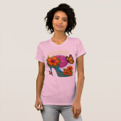 God is binnen haar t-shirt (Voorkant volledig)