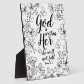 God is binnen haar zij zal geen Herfst Psalm 46:5 Fotoplaat (Zijkant)
