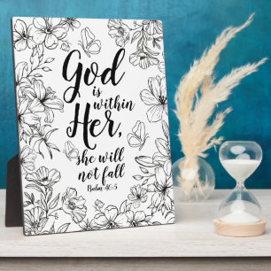 God is binnen haar zij zal geen Herfst Psalm 46:5 Fotoplaat
