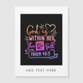 God Is Binnen Haar Zij Zal Niet Vallen FAITH Meisj (Voorkant)