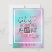 God Is Binnen Haar Zij Zal Niet Vallen FAITH Meisj (Voorkant)