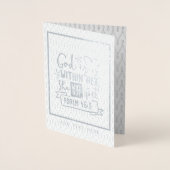 God Is Binnen Haar Zij Zal Niet Vallen FAITH Meisj Folie Kaarten (Voorkant)