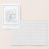 God Is Binnen Haar Zij Zal Niet Vallen FAITH Meisj Folie Kaarten (Display)