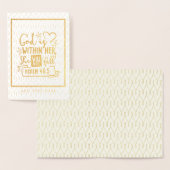 God Is Binnen Haar Zij Zal Niet Vallen FAITH Meisj Folie Kaarten (Display)