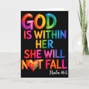 God Is Binnen Haar Zij Zal Niet Vallen Psalm 46-5  Kaart