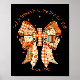 God Is Binnen Haar Zij Zal Niet Vallen Psalm 46_5 Poster