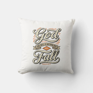 God Is Binnen Haar Zij Zal Niet Vallen Vintage T-s Kussen