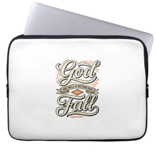 God Is Binnen Haar Zij Zal Niet Vallen Vintage T-s Laptop Sleeve