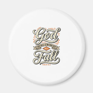 God Is Binnen Haar Zij Zal Niet Vallen Vintage T-s Magneet