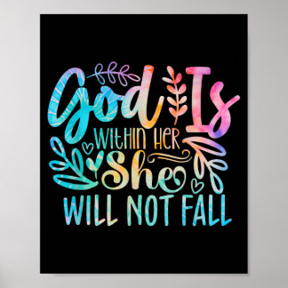 God is binnenin niet Bijbelvers citaat Religieus Poster