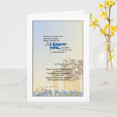 God is blij met je (Jeremia 1:5) Kaart (Gele Bloem)