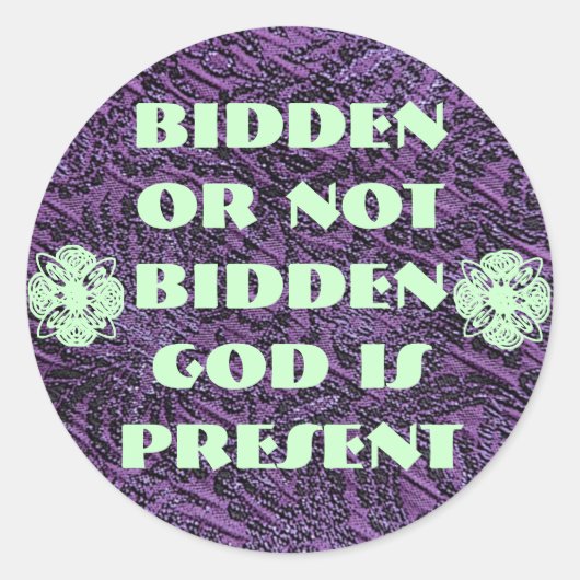 God is cadeau stickers (Voorkant)