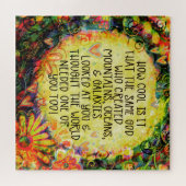 God is Cool Inspirerende Religieuze  Inspiratie Legpuzzel (Horizontaal)