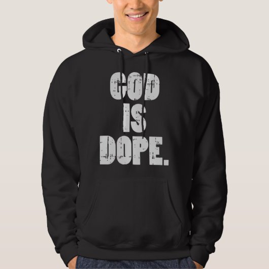 God is de Daus Jezus Christus Religieuze Christeli Hoodie (Voorkant)