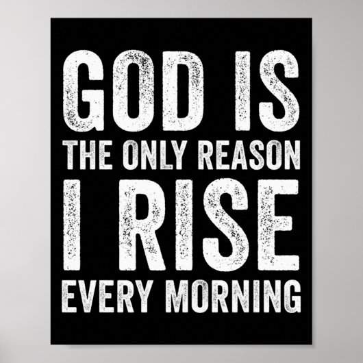 God Is De Enige Reden Dat Ik Opsta, Jezus Christel Poster (Voorkant)