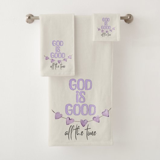 God is de hele tijd goed bad handdoek (Insitu)
