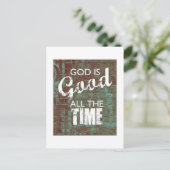God is de hele tijd goed briefkaart (Staand voorkant)