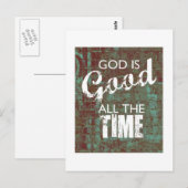 God is de hele tijd goed briefkaart (Voorkant / Achterkant)