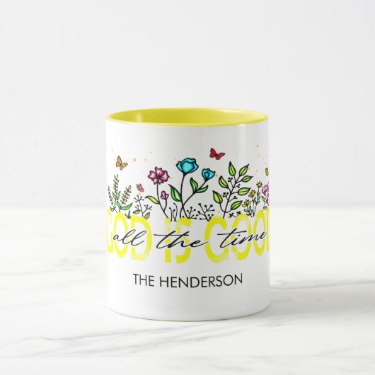 "GOD IS DE HELE TIJD GOED" CHRISTELIJK CITAAT MOK (Midden)