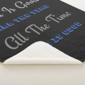 God is de hele tijd goed (design) sherpa deken (3/4)