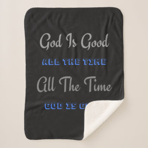 God is de hele tijd goed (design) sherpa deken
