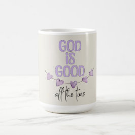 God is de hele tijd goed koffiemok
