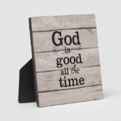 God is de hele tijd goed met Easel Fotoplaat (Voorkant)