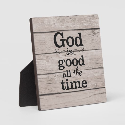 God is de hele tijd goed met Easel Fotoplaat (Voorkant)