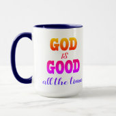 God is de hele tijd goed mok (Links)
