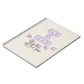 God is de hele tijd goed notitieboek (Linkerzijde)