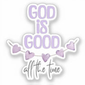 God is de hele tijd goed sticker (Voorkant)