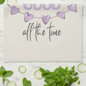 God is de hele tijd goed theedoek (Gevouwen)