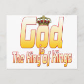 God is de Koning der koningen Briefkaart (Voorkant)