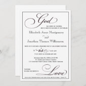 God is de Liefde Christelijke Uitnodiging van de W (Voorkant / Achterkant)