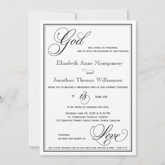 God is de Liefde Christelijke Uitnodiging van de W (Voorkant)