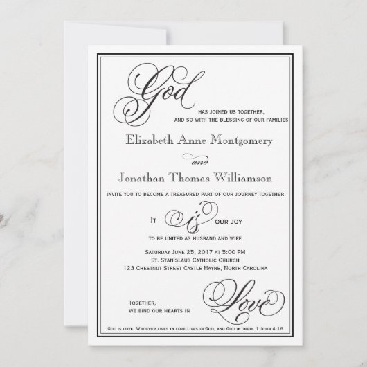 God is de Liefde Christelijke Uitnodiging van de W (Voorkant)