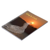 God is de Love Sunset Notitieboek (Linkerzijde)