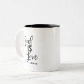 God is de Mok van de Bijbel Verse Koffie (Voorkant links)