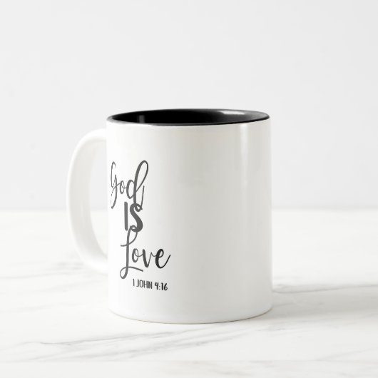 God is de Mok van de Bijbel Verse Koffie (Voorkant links)