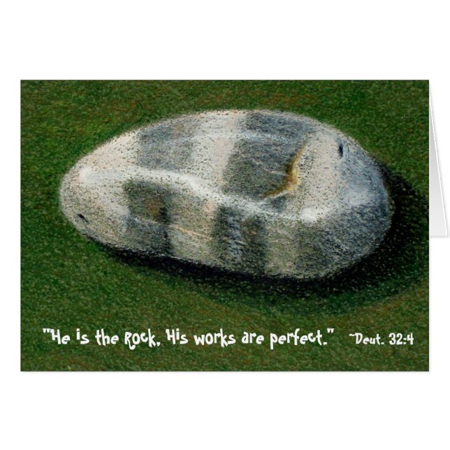 GOD IS DE ROCK (ART-KAART) (Voorkant Horizontaal)