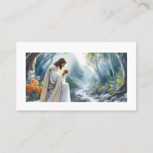 God is de sleutel om de hemel binnen te gaan. visitekaartje (Voorkant)