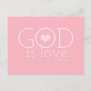 God is de Valentijn van de liefde Feestdagenkaart